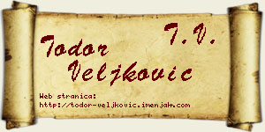 Todor Veljković vizit kartica
